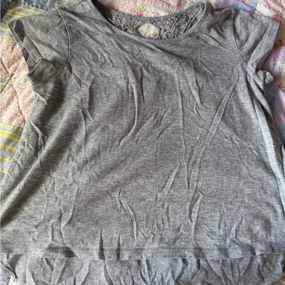 Old Navy Heather Gray Women's Short Sleeve Top